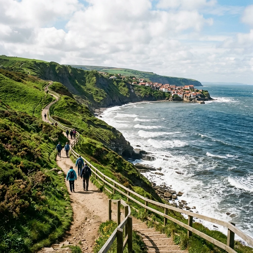 Coastal Heritage Walk - Cliffside trail over the North Sea